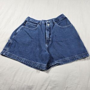 Vintage Y2K Utility Pocket Jean Shorts Nick & Sarah Sz 11/12 A-line High Waisted